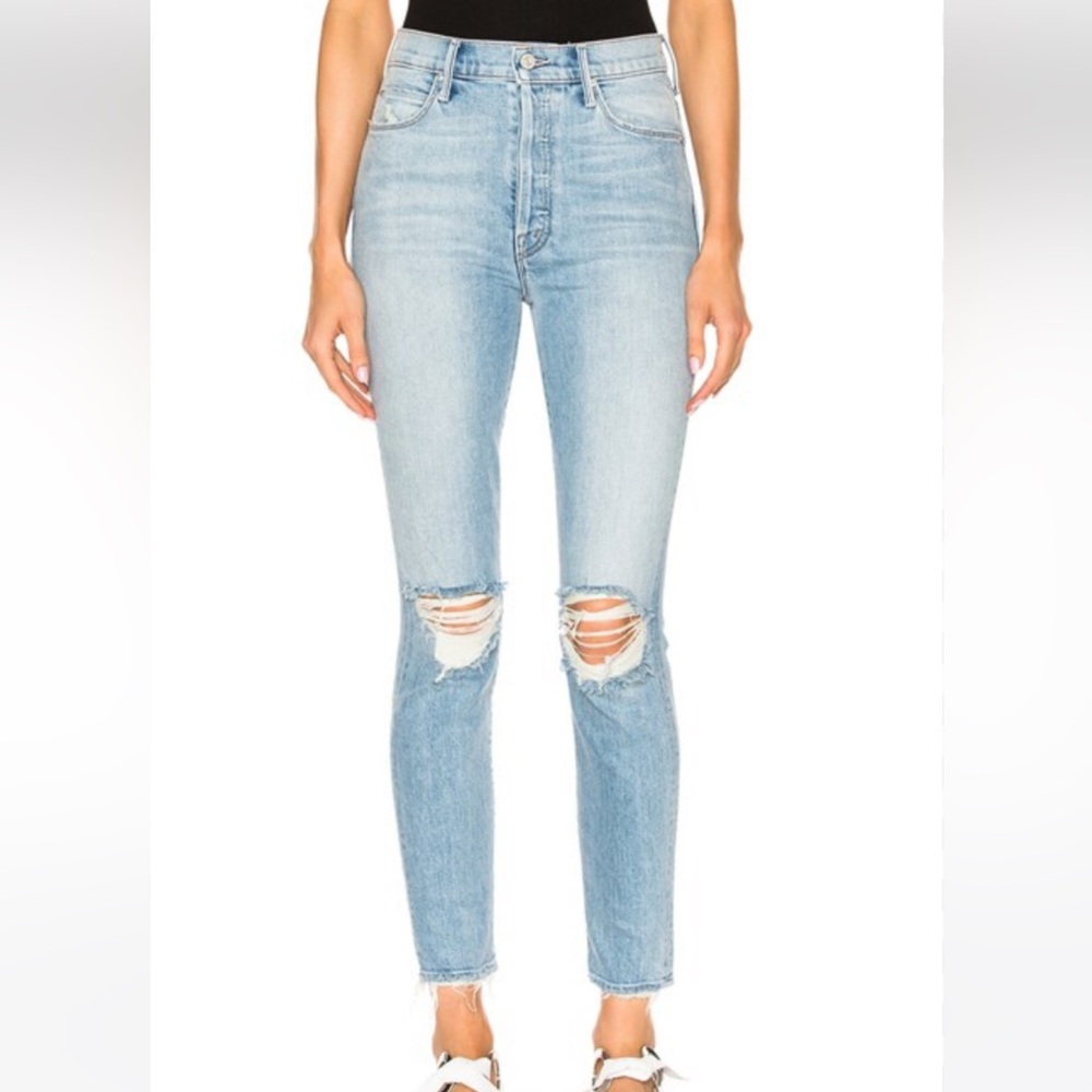 Mother x Miranda Kerr Easy does it Skinny jeans